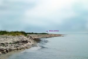 Måkläppens yttersta anhalt utan badjäklar och annat fyle.